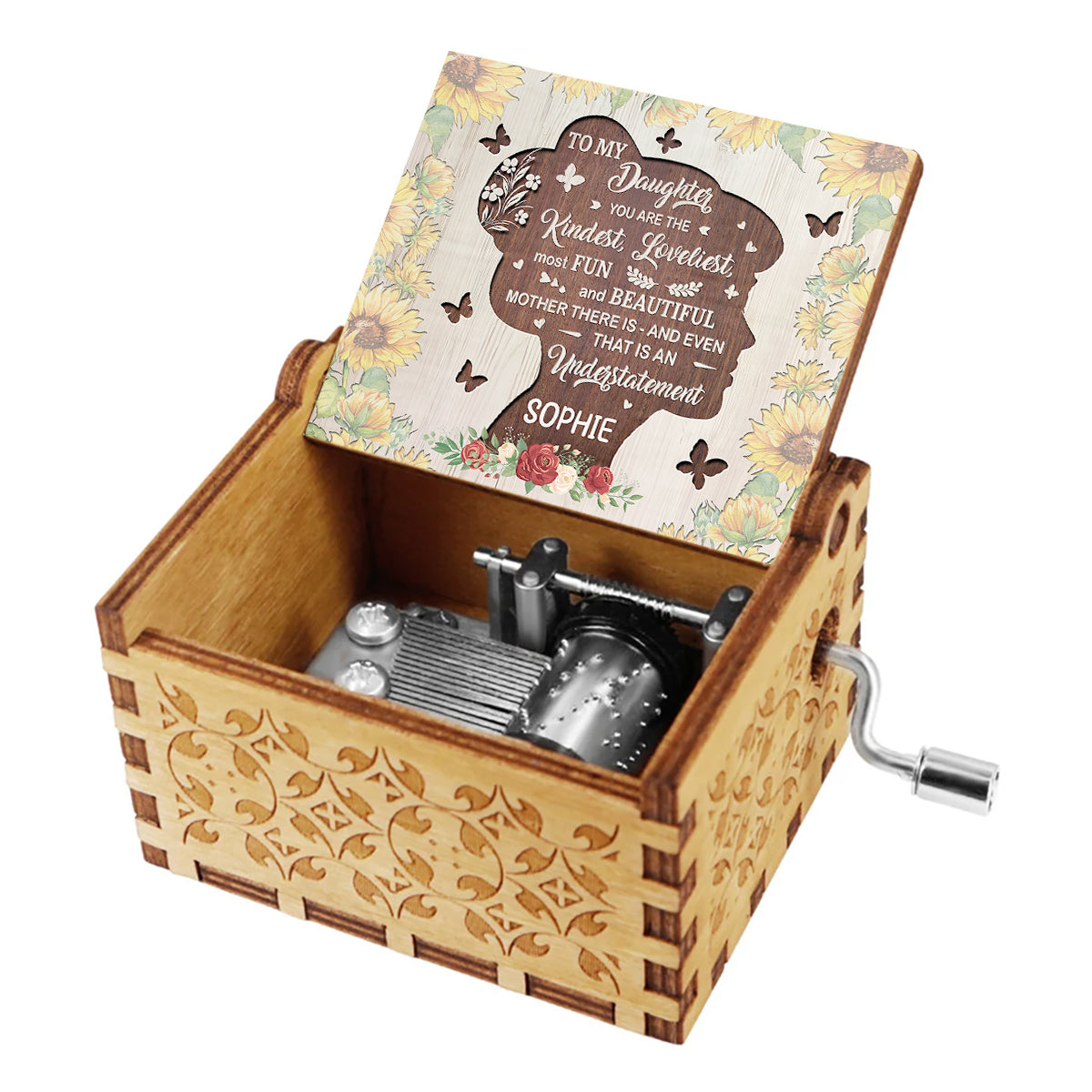 You Are The Kindest - Personalized Grandma Hand Crank Music Box