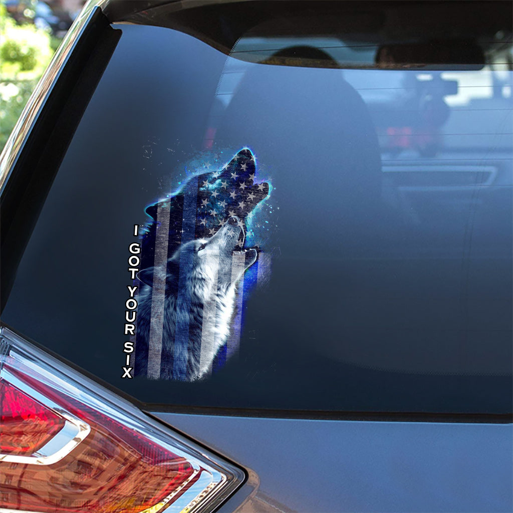 I Got Your Six - Independence Day Police Officer Decal Full