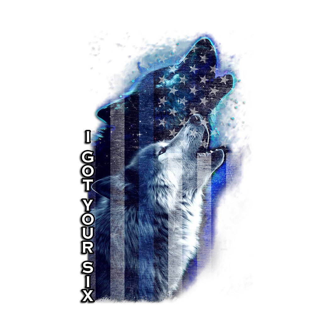 I Got Your Six - Independence Day Police Officer Decal Full