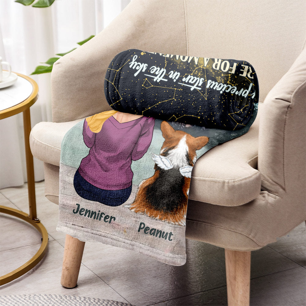 My Precious Star In The Sky - Personalized Dog Blanket