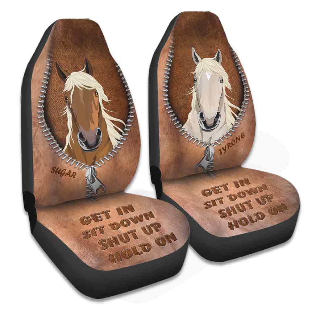 Get In Sit Down - Personalized Horse Seat covers