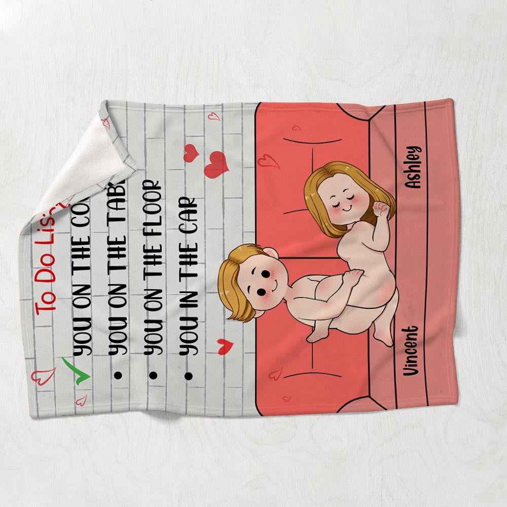 To Do List - Personalized Couple Blanket