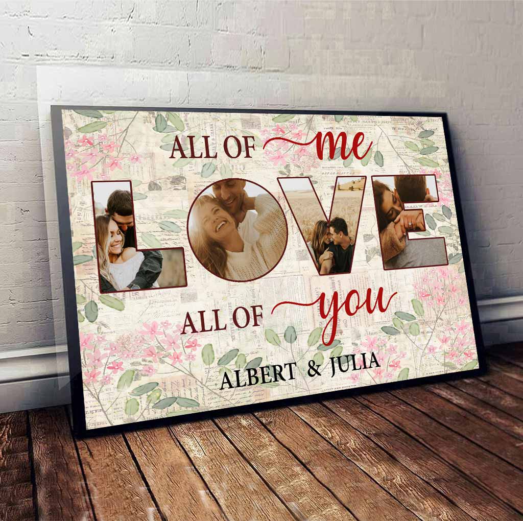 All Of Me Love All Of You - Personalized Couple Poster