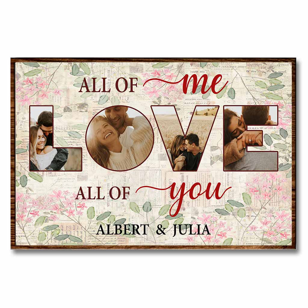 All Of Me Love All Of You - Personalized Couple Poster