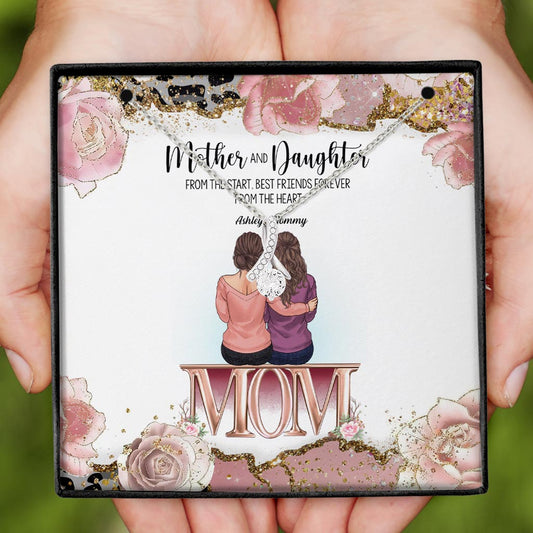 I Love You To The Moon And Back - Personalized Mother's Day Mother Necklace