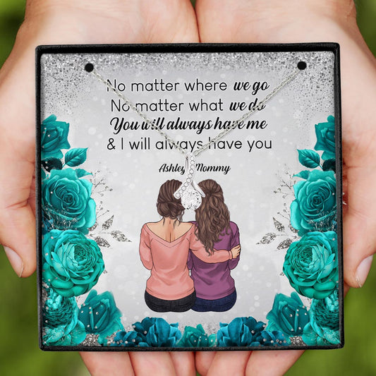 I Love You To The Moon And Back - Personalized Mother's Day Mother Necklace