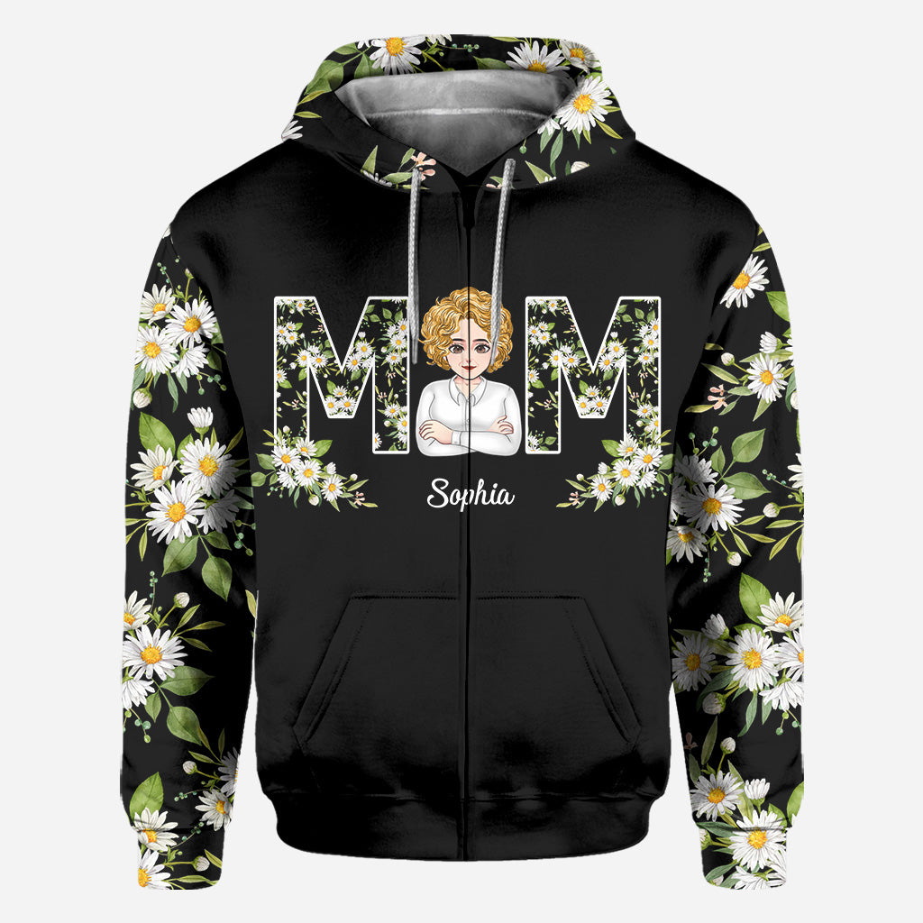 Love You Mom - Personalized Mother's Day Mother All Over T-shirt and Hoodie