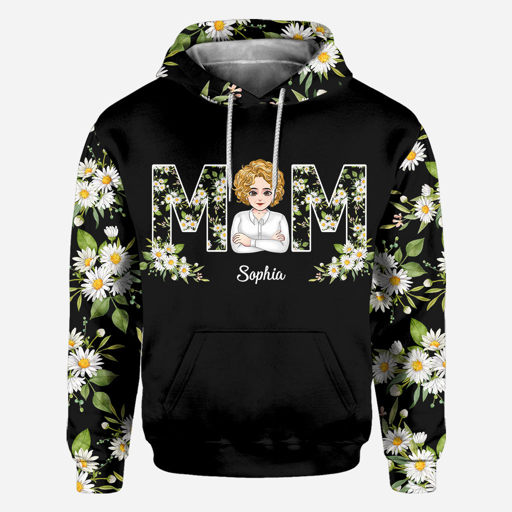 Love You Mom - Personalized Mother's Day Mother All Over T-shirt and Hoodie