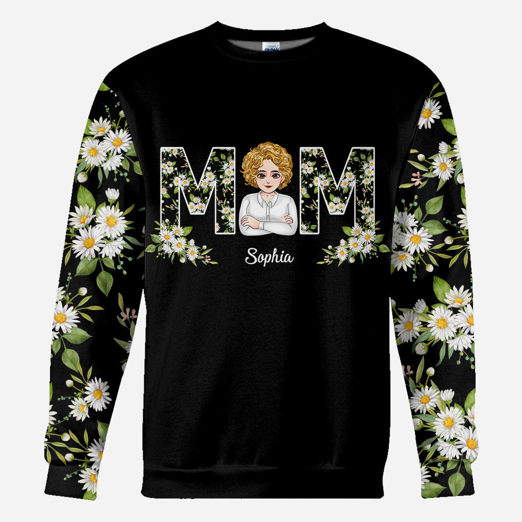 Love You Mom - Personalized Mother's Day Mother All Over T-shirt and Hoodie