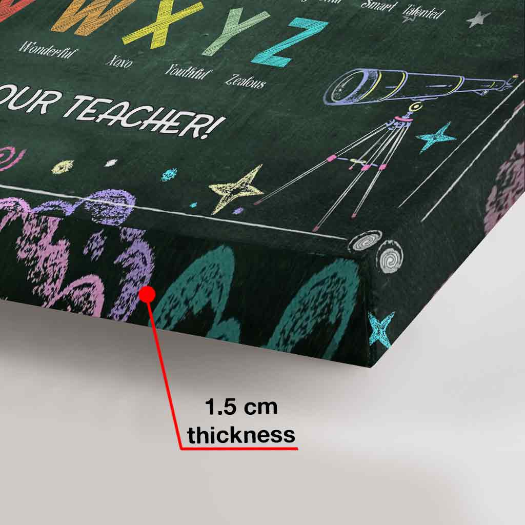 In diesem Klassenzimmer – Personalisierte Lehrer-Leinwand und Poster