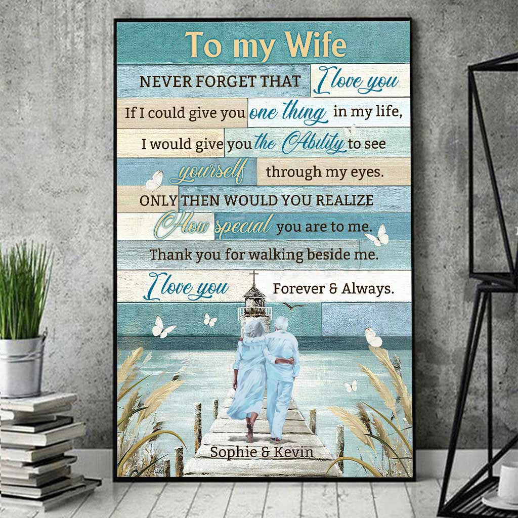 I Love You Forever And Always - Personalized Couple Poster