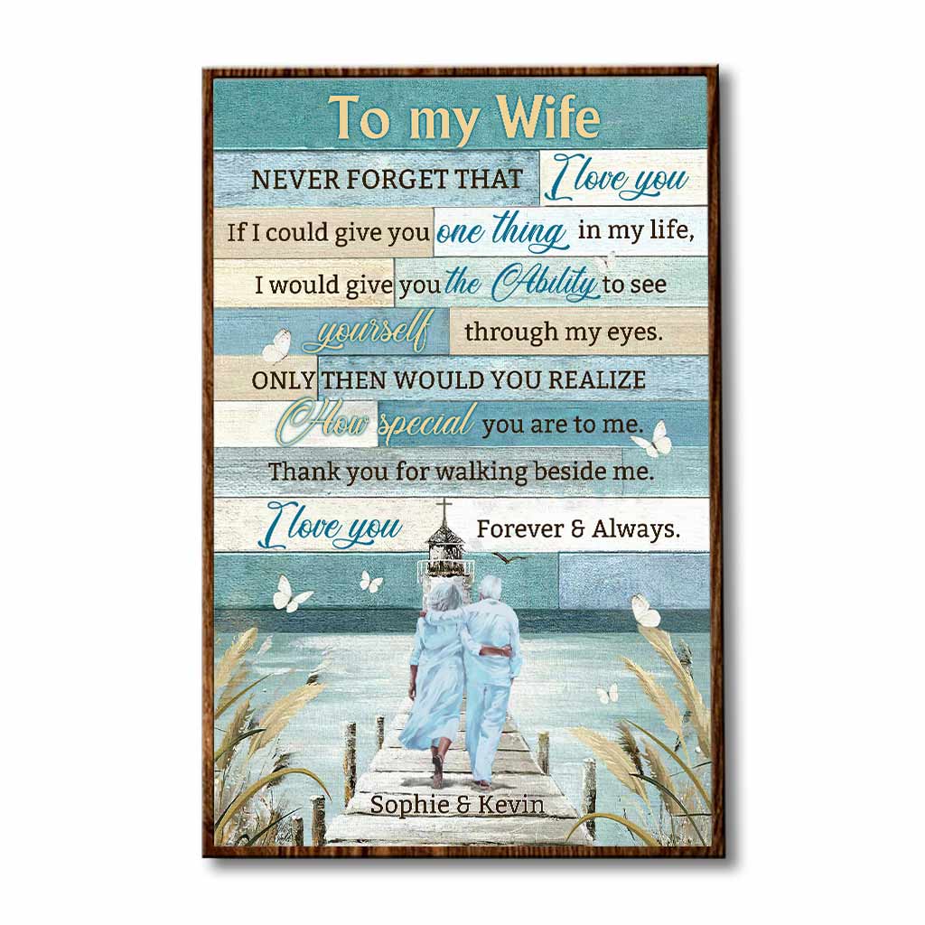 I Love You Forever And Always - Personalized Couple Poster