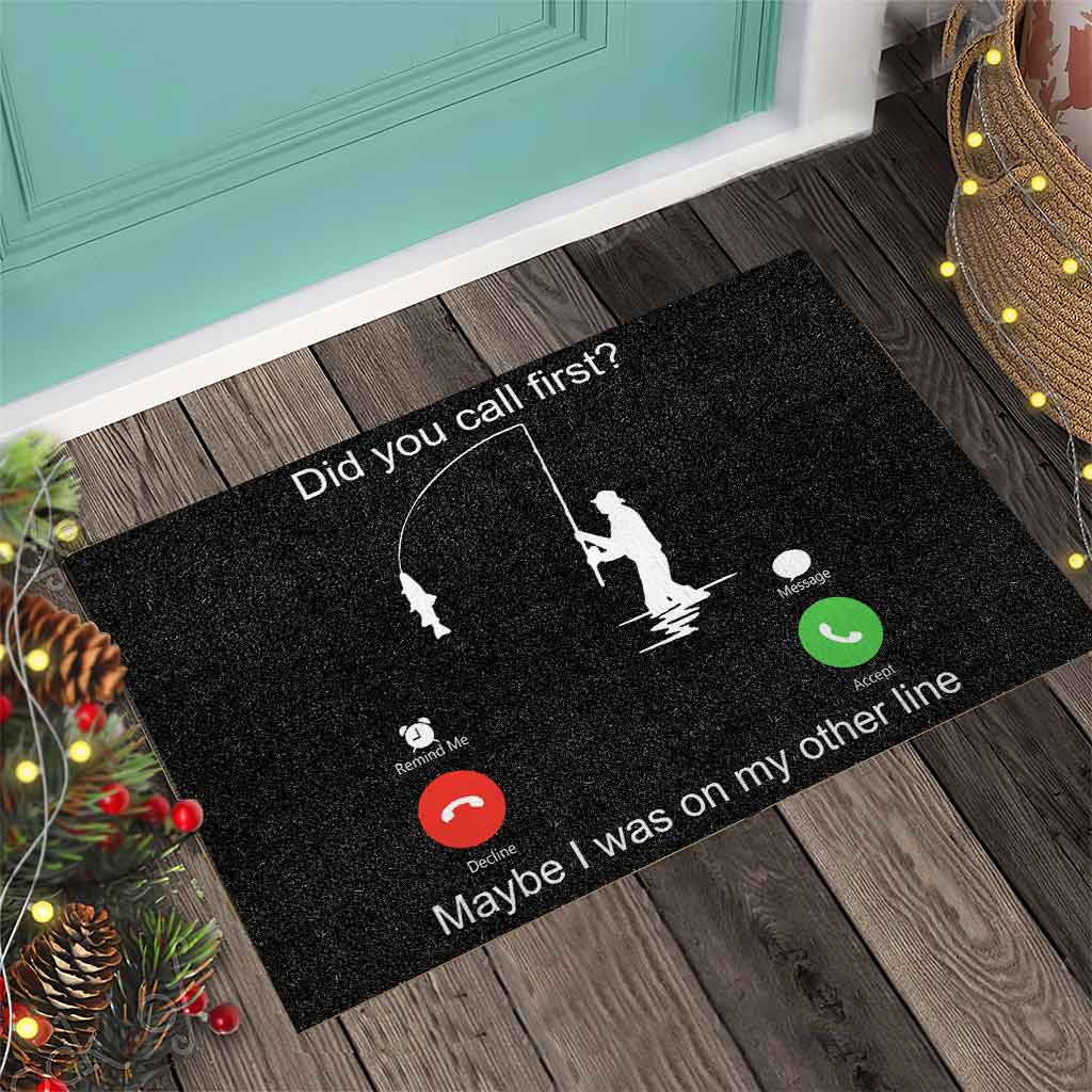 Call First - Fishing Doormat