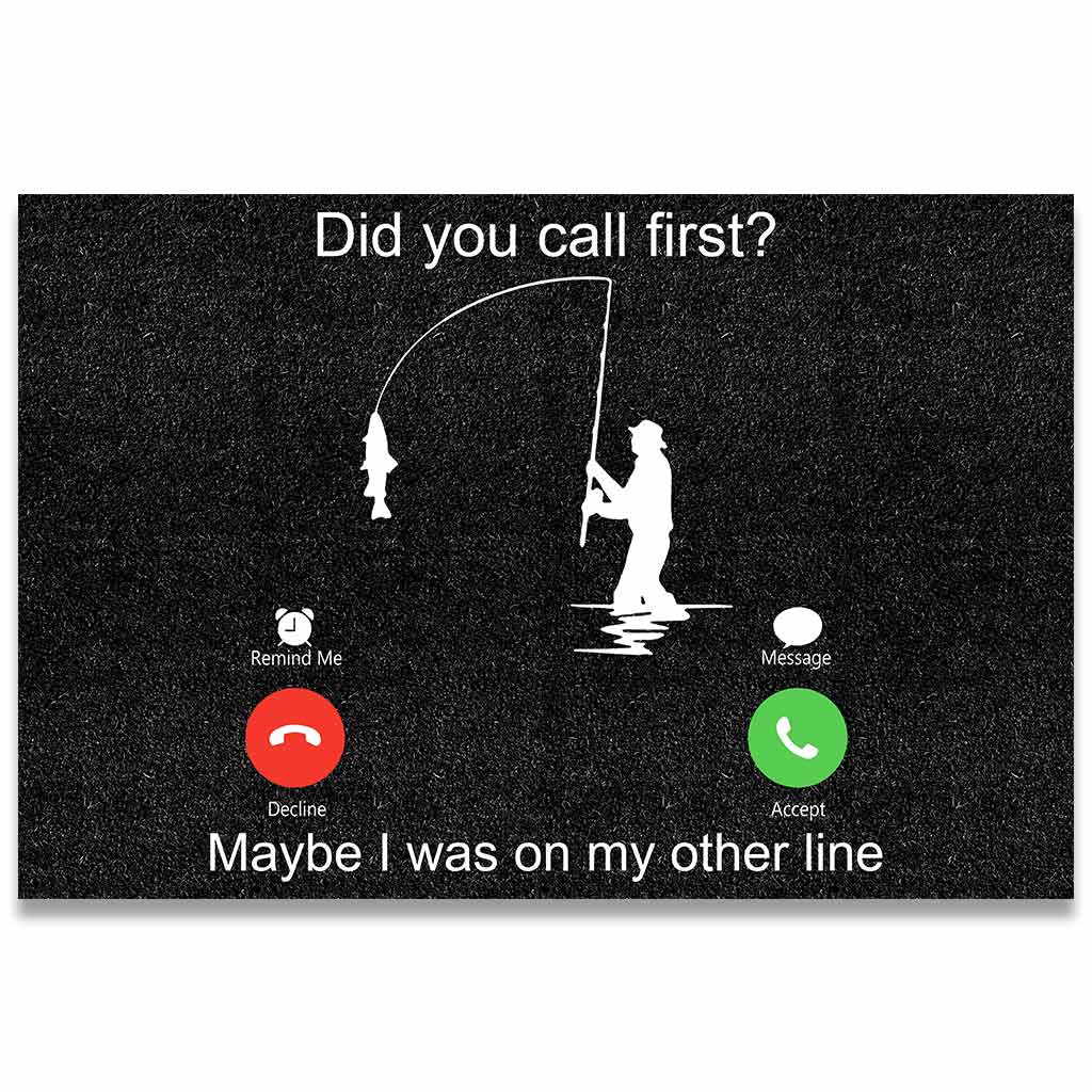 Call First - Fishing Doormat
