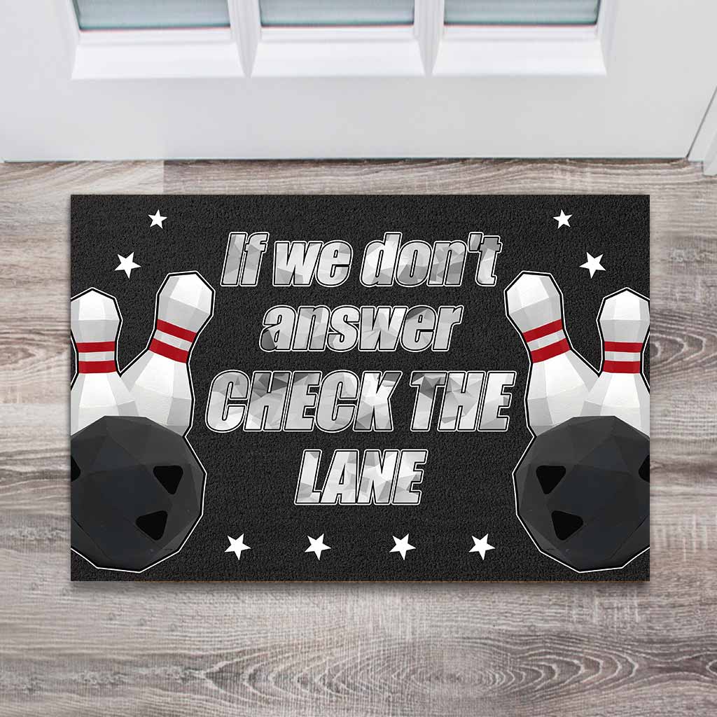 Check The Lane - Bowling Doormat