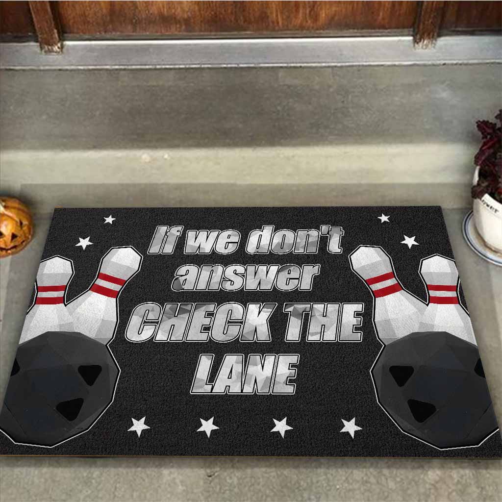 Check The Lane - Bowling Doormat