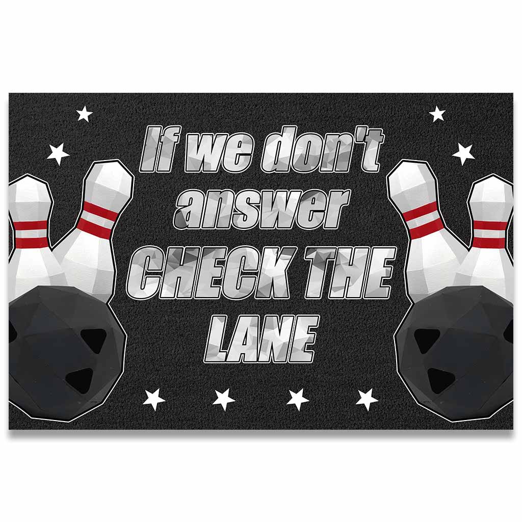 Check The Lane - Bowling Doormat