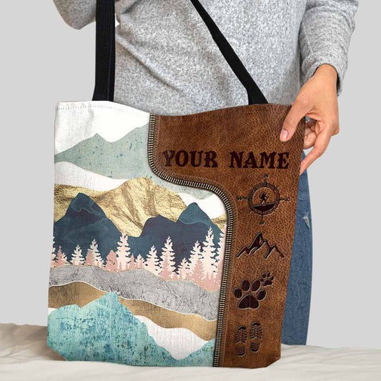 Love Hiking Personalized Tote Bag