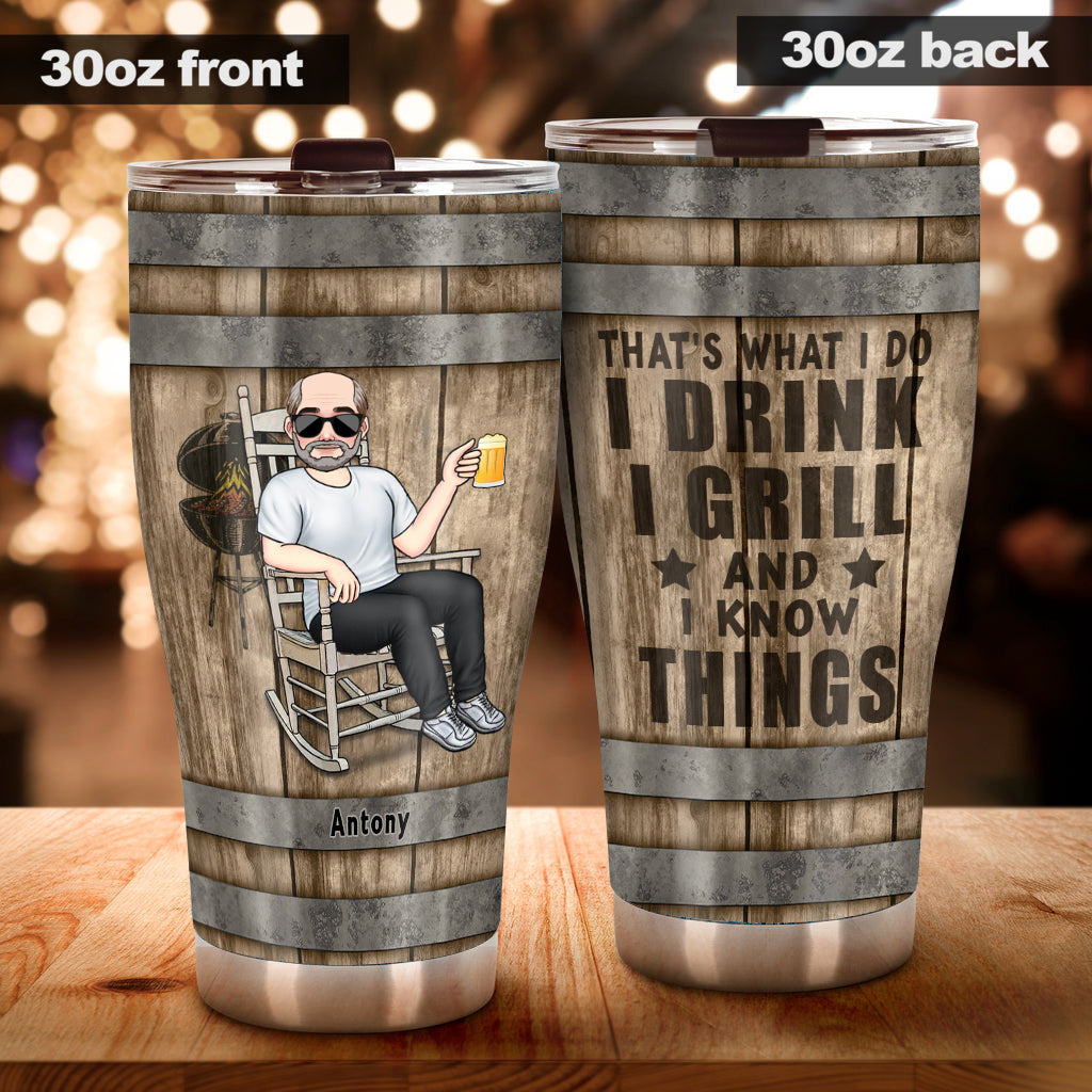 That's What I Do - Personalized Father Tumbler