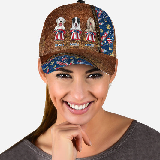 Happy 4th Of June - Personalized Dog Classic Cap