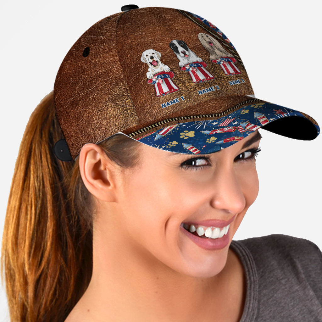 Happy 4th Of June - Personalized Dog Classic Cap