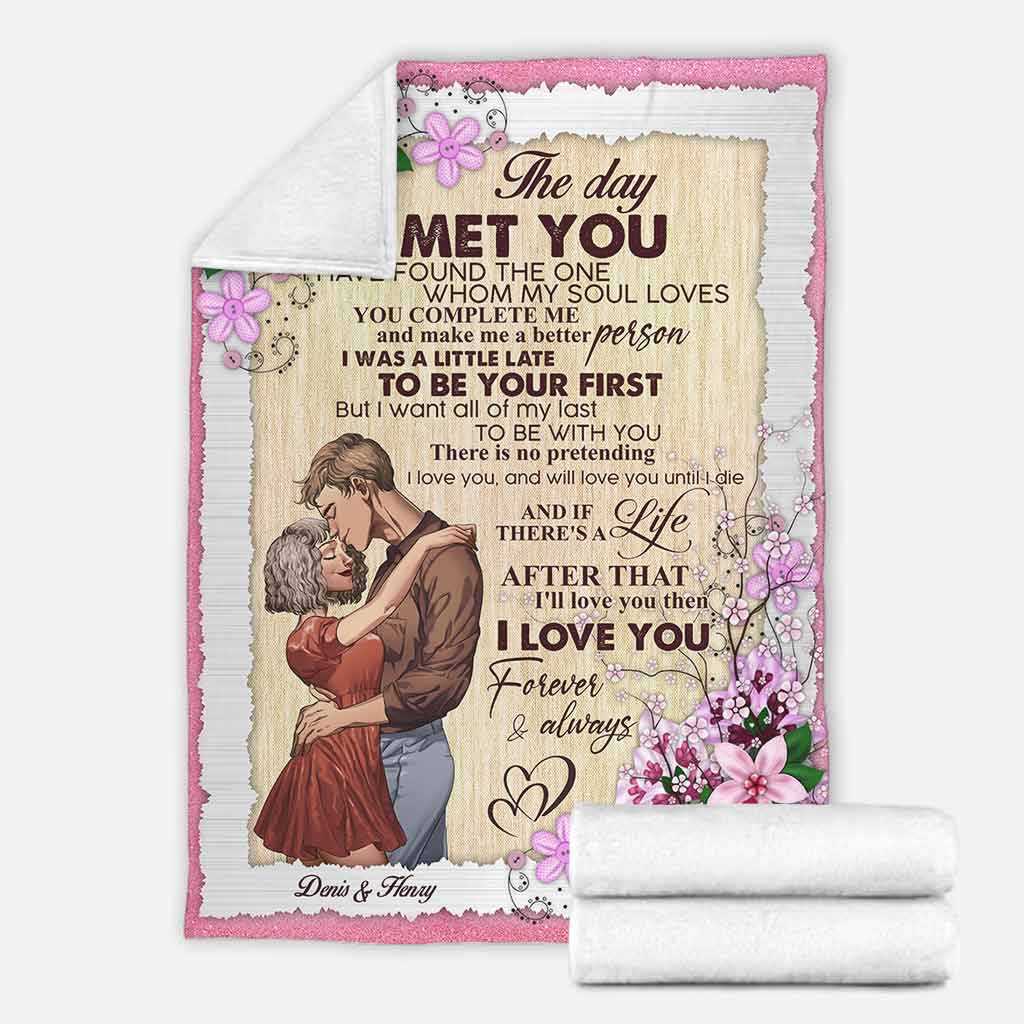 My Favorite Place in All the World - Personalized Couple Blanket