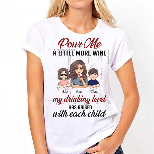 My Drinking Level - Personalized Mother's Day Mother T-shirt and Hoodie