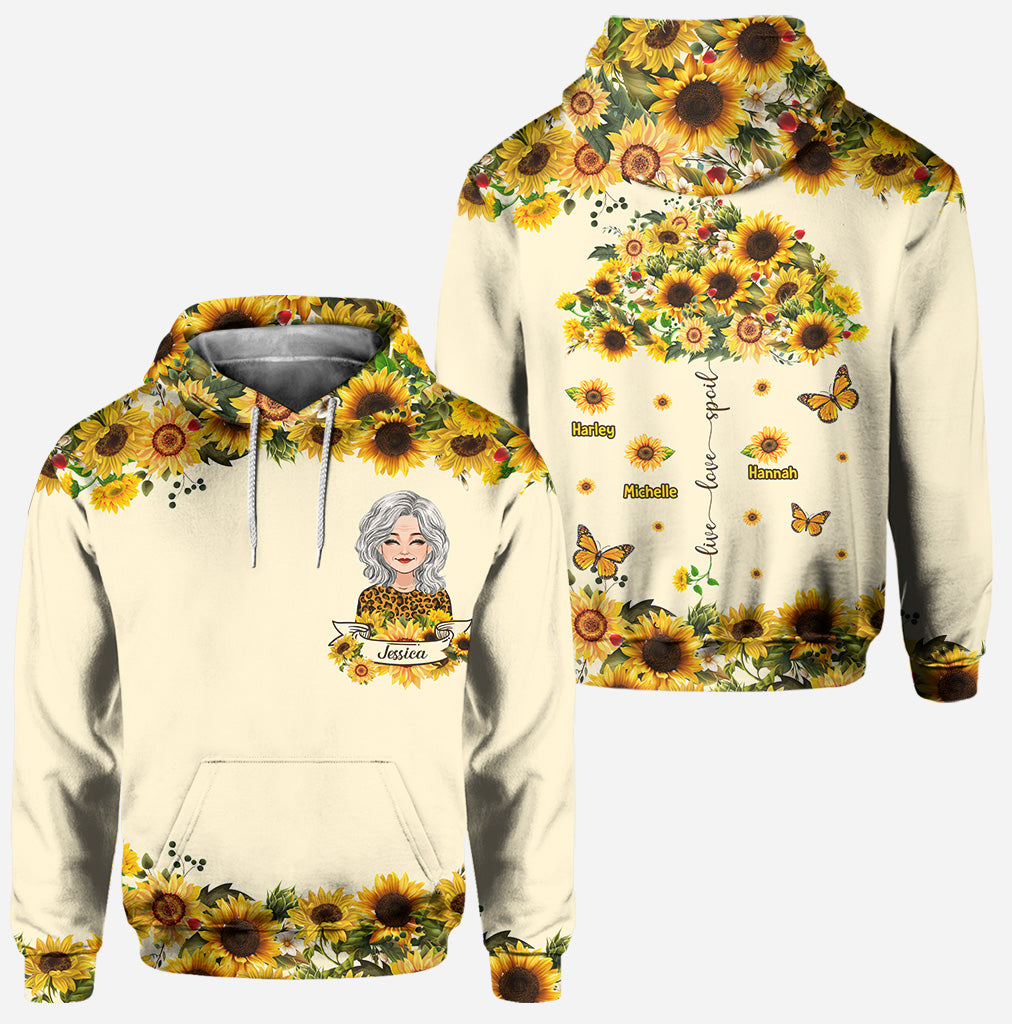 Travel Set - Personalized Mother's Day Grandma Hoodie and Leggings