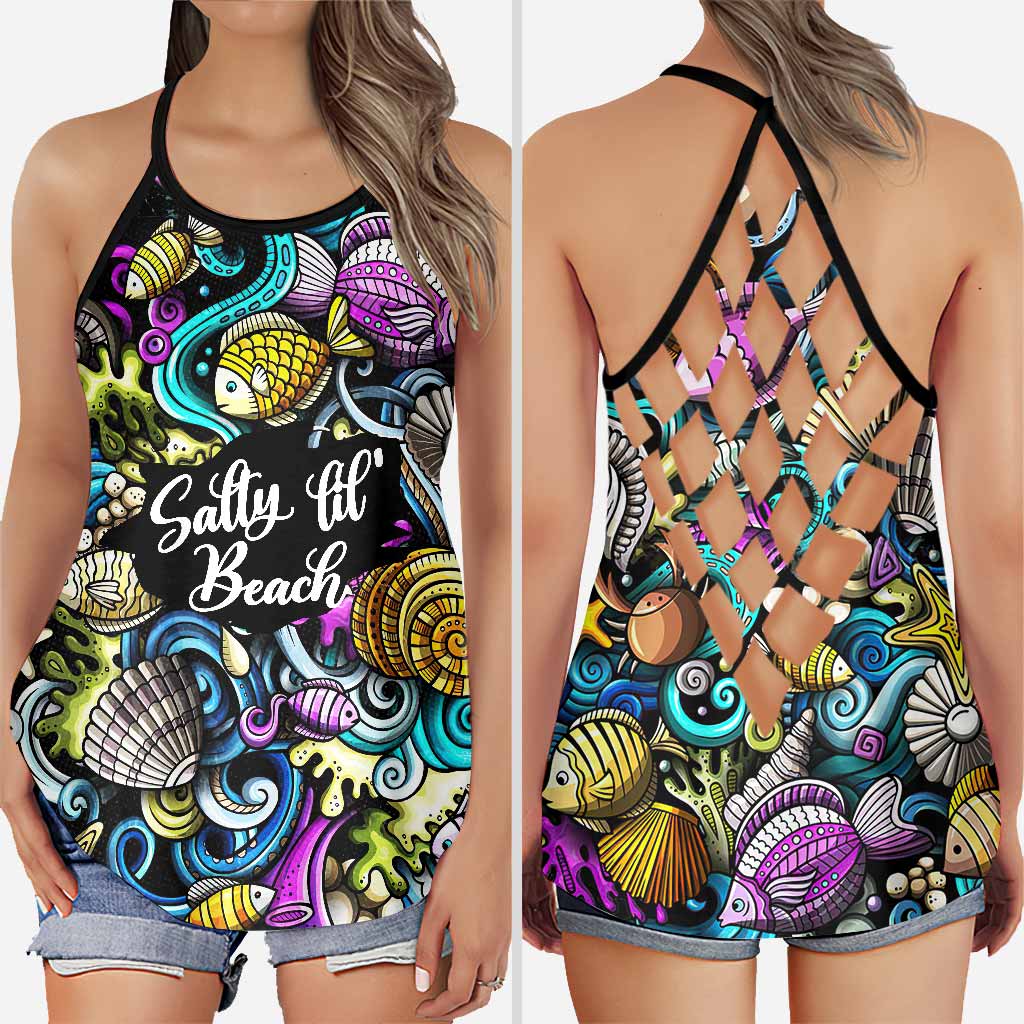 Salty Lil Beach - Sea Lover Cross Tank Top