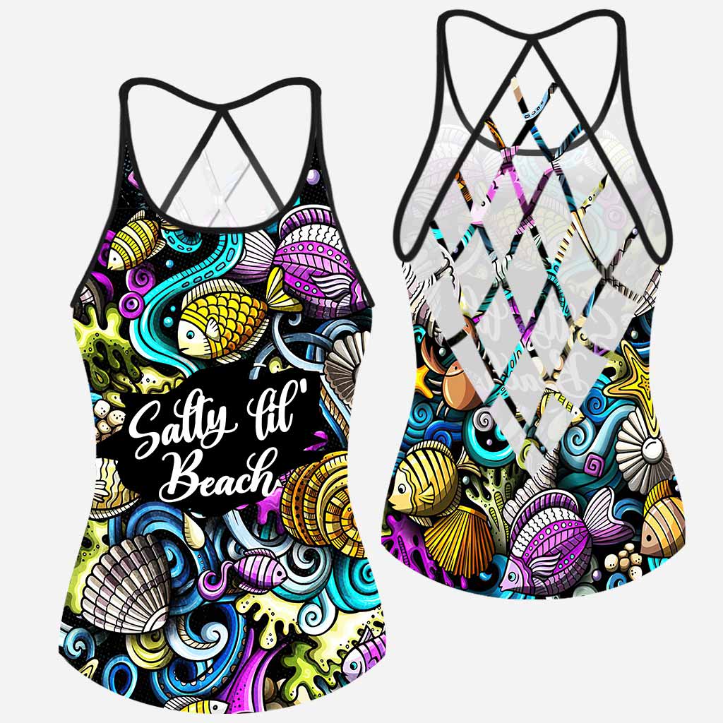 Salty Lil Beach - Sea Lover Cross Tank Top
