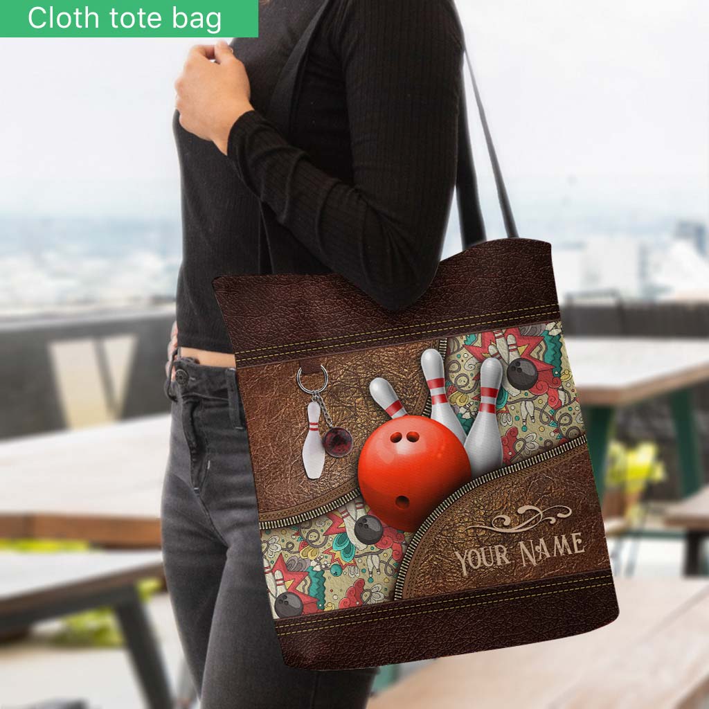Love Bowling Personalized Tote Bag