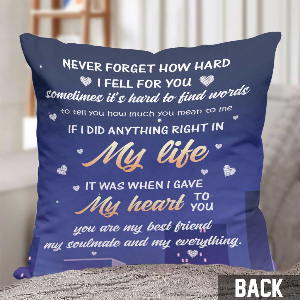 Until We Get The End Of Our Lives - Personalized Couple Throw Pillow