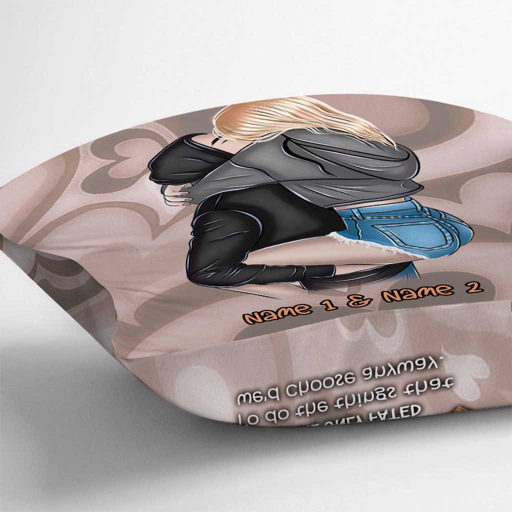 I Do Believe In Fate And Destiny - Personalized Couple Throw Pillow