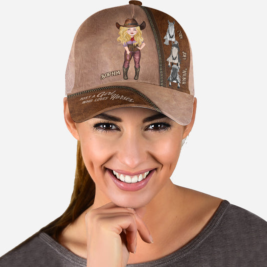 Just A Girl Who Loves Horses - Personalized Horse Classic Cap