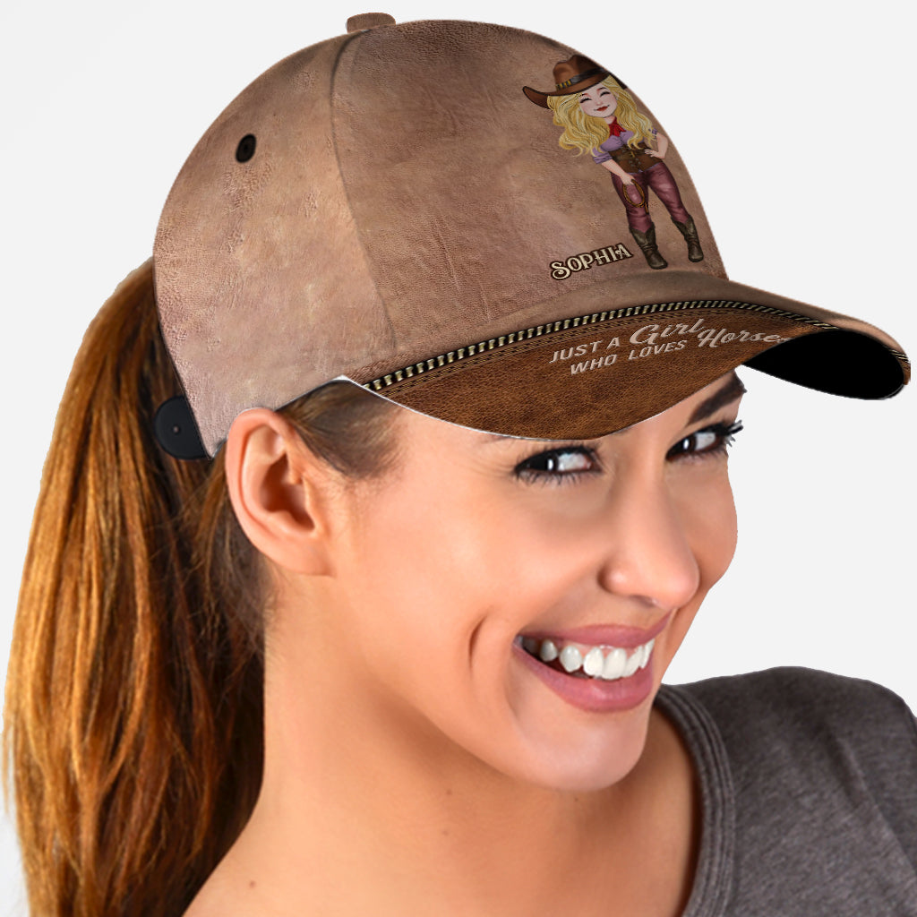 Just A Girl Who Loves Horses - Personalized Horse Classic Cap