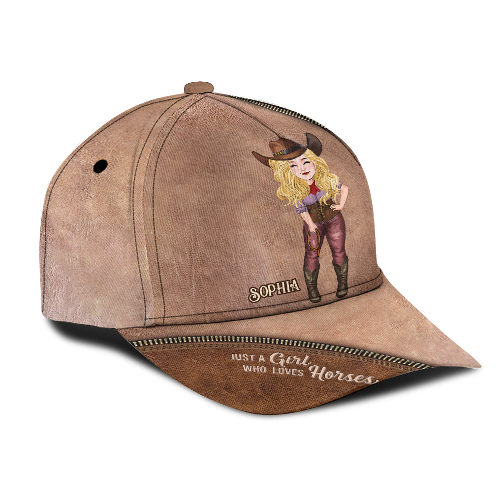 Just A Girl Who Loves Horses - Personalized Horse Classic Cap