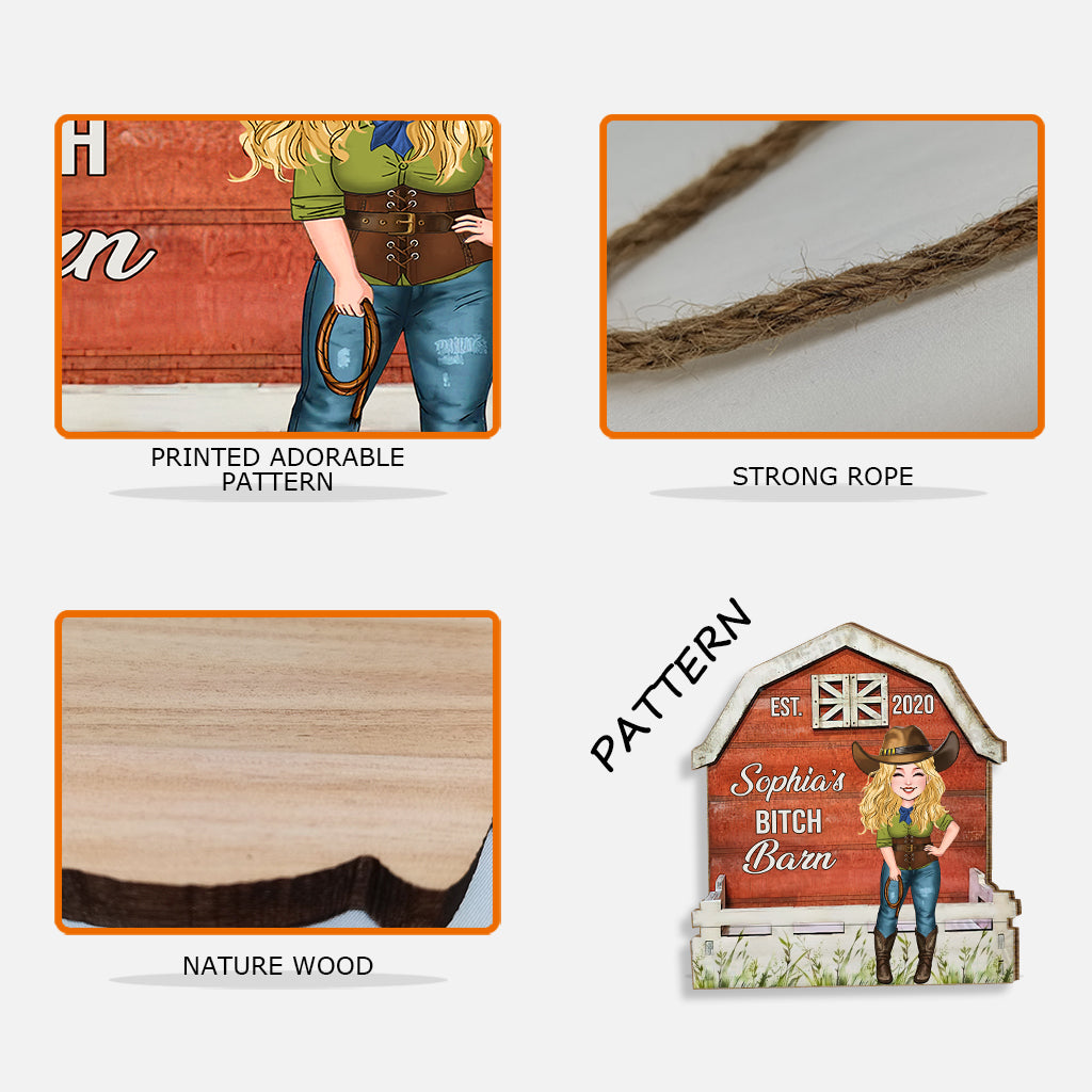 Horse Barn - Personalized Horse Wood Sign