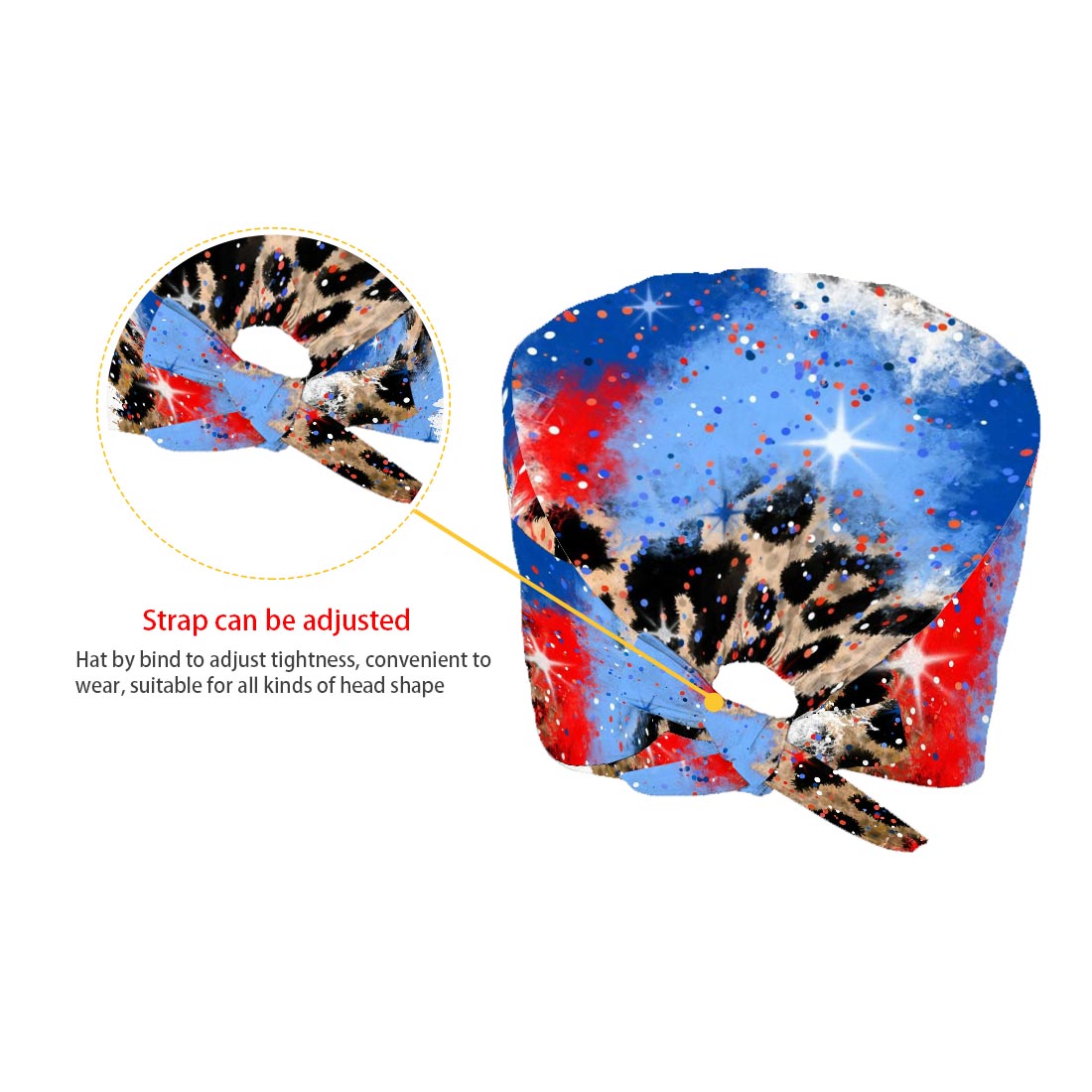 Amerikanischer Stolz auf Krankenschwestern – Personalisierte OP-Haube