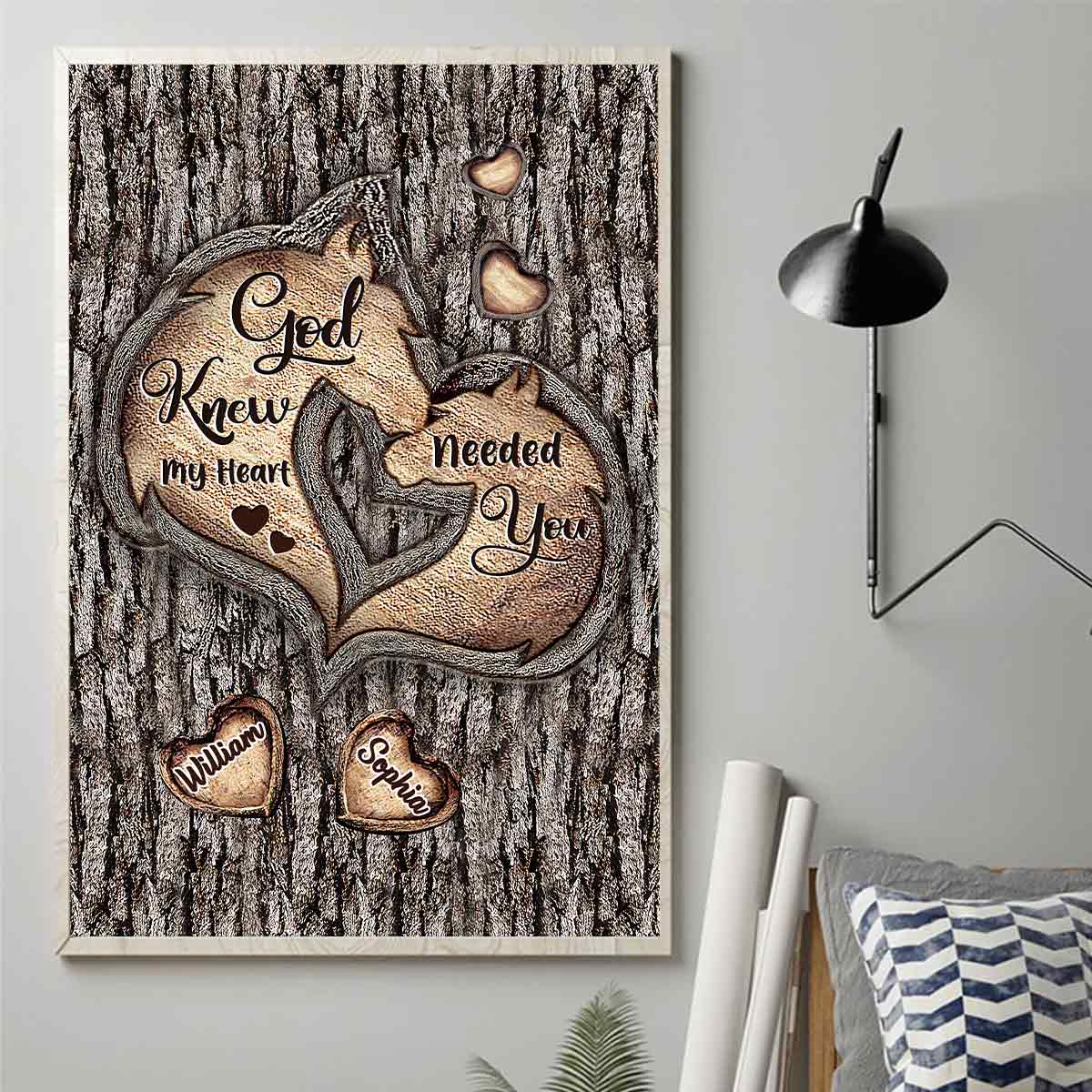 God Knew My Heart - Personalized Horse Canvas and Poster