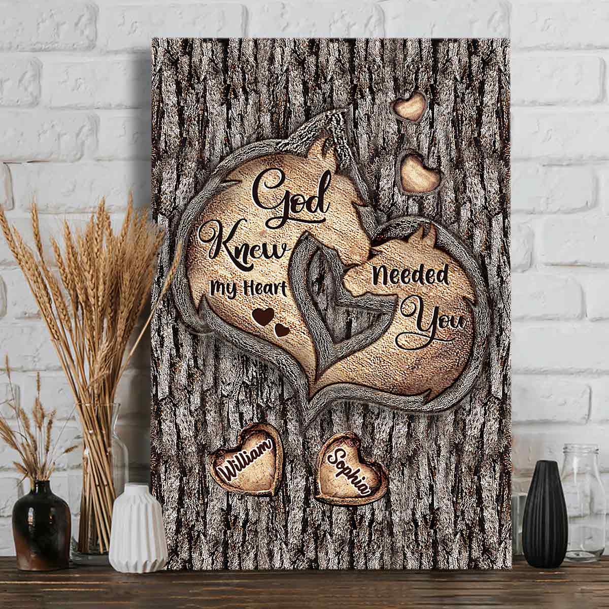 God Knew My Heart - Personalized Horse Canvas and Poster