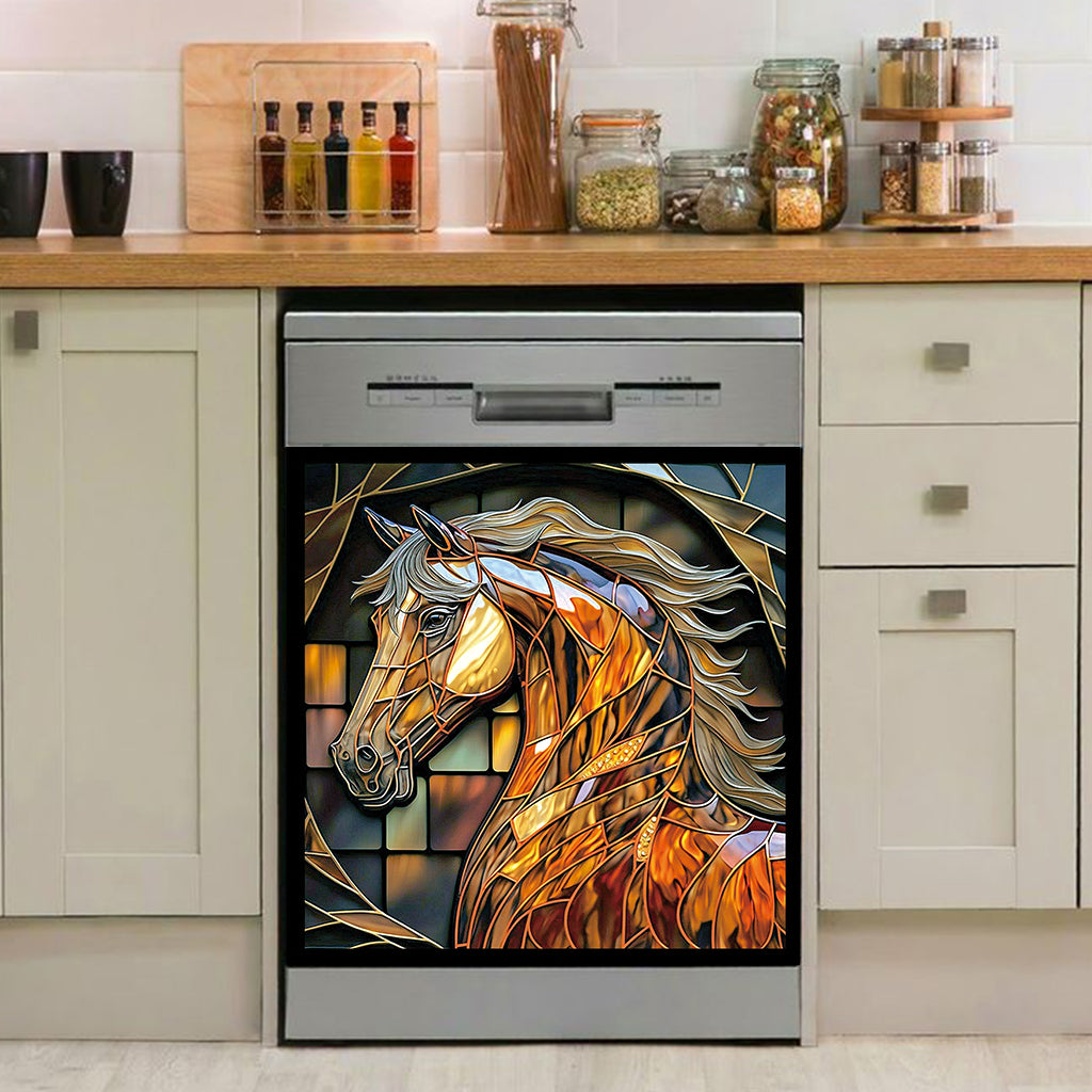 Love Horses - Personalized Horse Dishwasher Cover