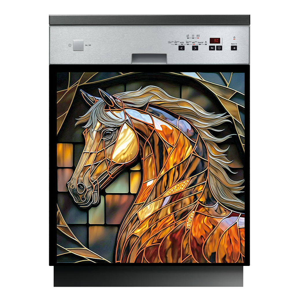 Love Horses - Personalized Horse Dishwasher Cover