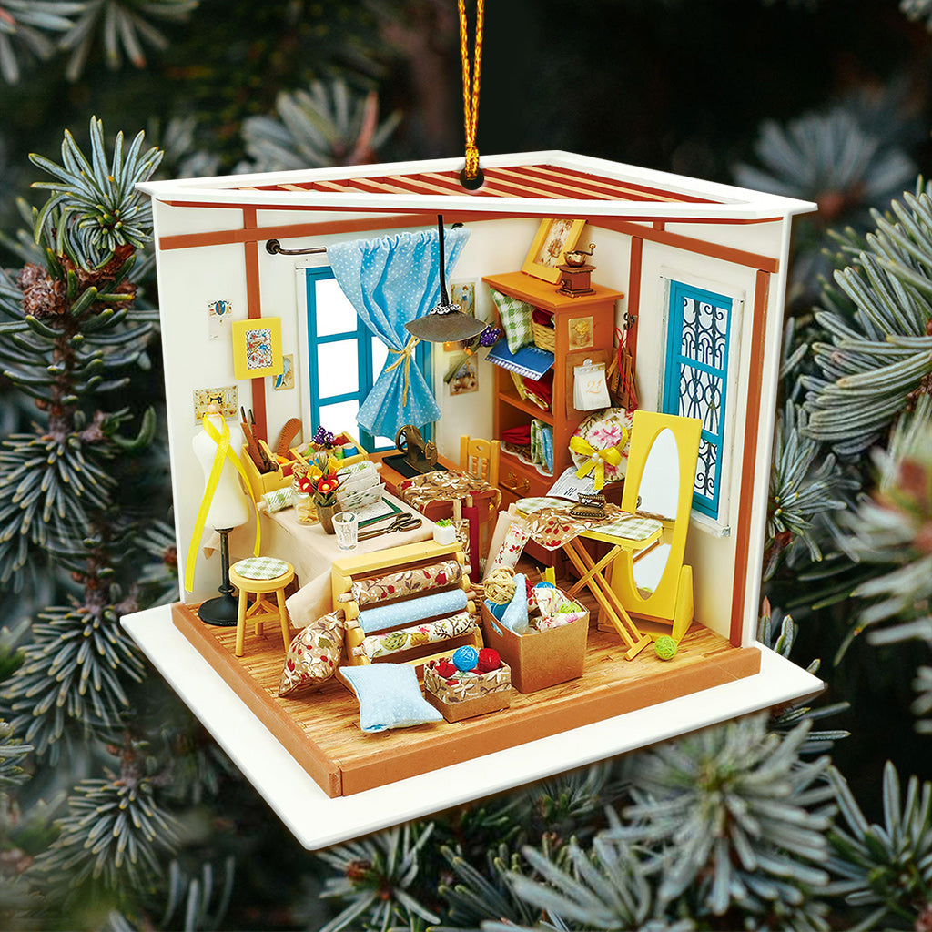 Nähzimmer - Weihnachtsschmuck (beidseitig bedruckt)