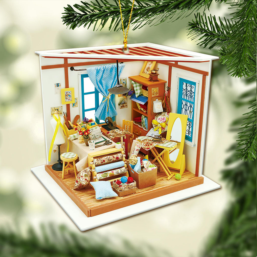 Nähzimmer - Weihnachtsschmuck (beidseitig bedruckt)