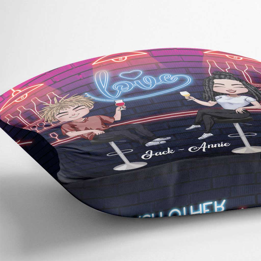 Here's To Another Year - Personalized Couple Throw Pillow