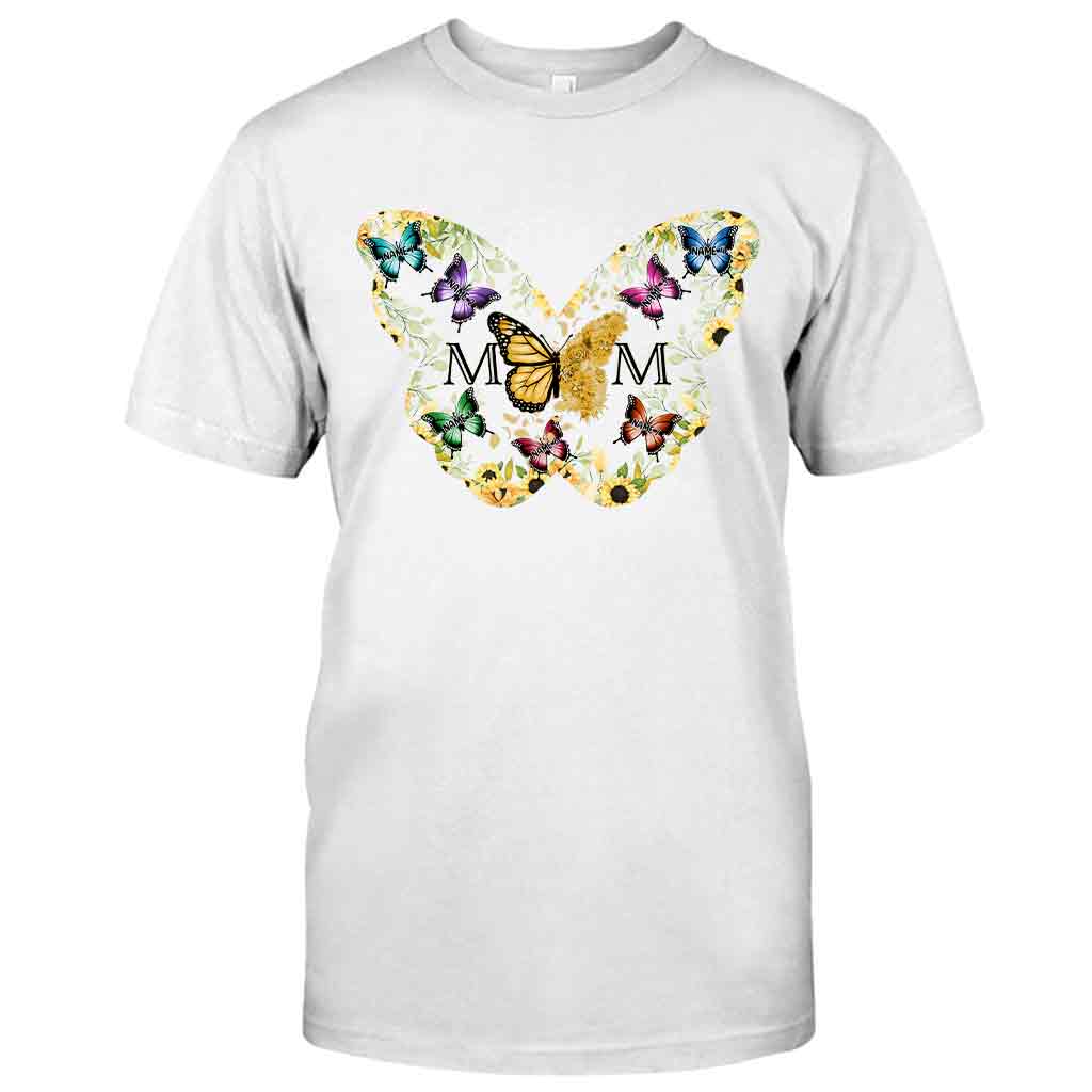 Mom Butterfly - Personalized Mother T-shirt and Hoodie