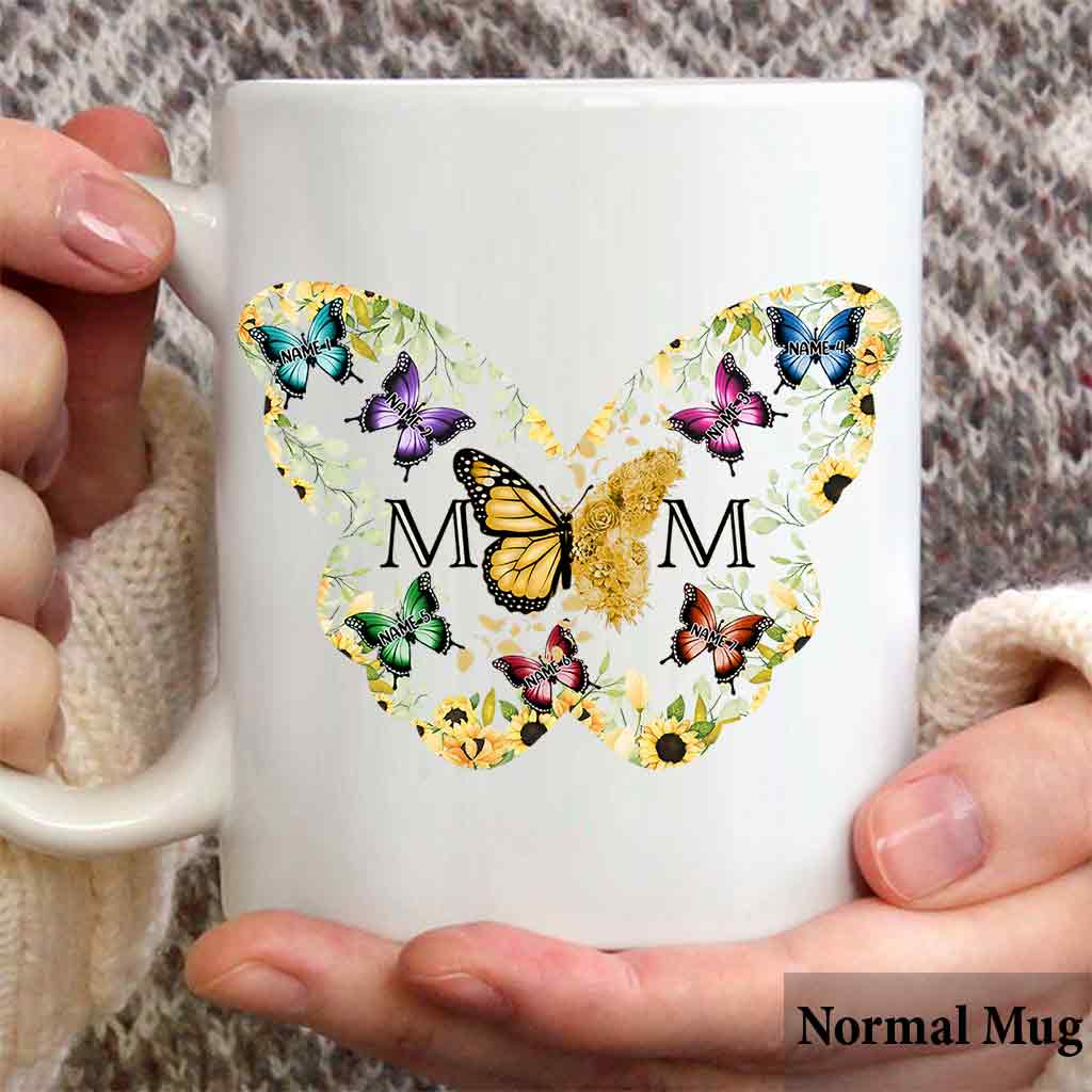Mom Butterfly - Personalized Mother Mug