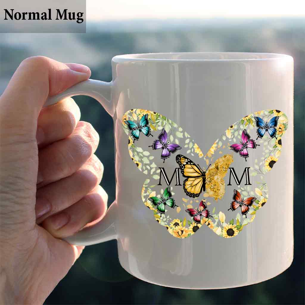 Mom Butterfly - Personalized Mother Mug