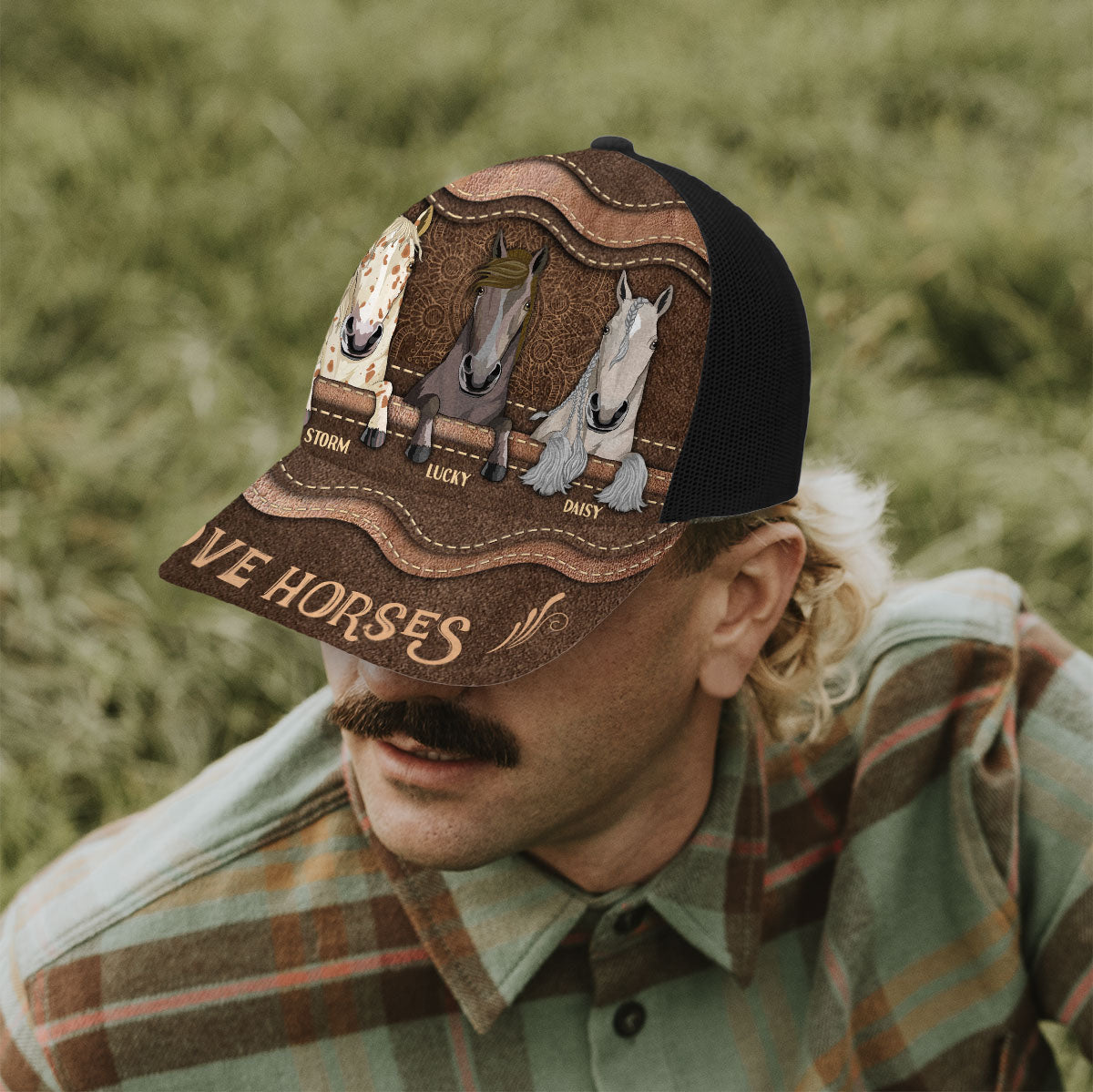 Liebe Pferde – Personalisierte Truckerkappe mit Pferdemotiv