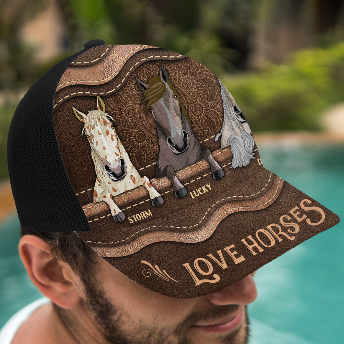 Liebe Pferde – Personalisierte Truckerkappe mit Pferdemotiv